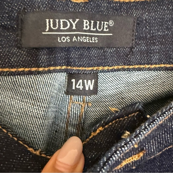 NWT Judy Blue Los Angeles Womens Button Fly Skinny Jeans High Waist size 14W - Picture 8 of 11